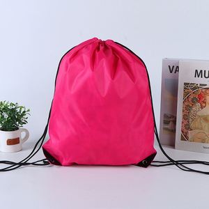 2026 Lightweight <b>Drawstring</b> Sports Bag Custom Logo Polyester <b>Backpack</b> for School Events and Promotional Giveaways - Product Image 2