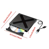 Lecteur externe USB Blu-ray, graveur externe pour ordinateur de bureau, graveur Blu-ray pour ordinateur portable, lecteur de CD, prend en charge la 3D