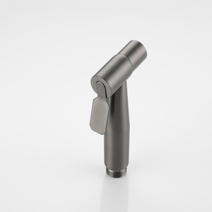 Luxury Gun Gray Handheld Toilet <strong>Bidet</strong> <strong>Sprayer</strong> Set Wall-Mounted Stainless Steel 304 <strong>High</strong> <strong>Quality</strong> Brass for Hotels - Product Image 1