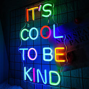 Letras <span class=keywords><strong>de</strong></span> Neón Personalizadas, Letrero LED con la Frase 'Be a Kind Human' para Dormitorio, Hogar, Bar, Aula, Oficina, Fiesta <span class=keywords><strong>de</strong></span> Cumpleaños - Product Image 5