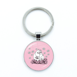 Llavero con Colgante de Gema del Tiempo de la Serie <span class=keywords><strong>Moomin</strong></span> de Arabia, Joyería de Anillo Estilo Europeo y Americano - Product Image 2