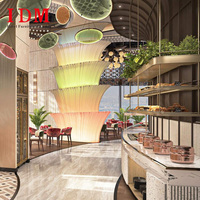 Ensembles de meubles de restaurant de luxe modernes IDM, chaises et tables en bois rembourrées pour hôtels, gymnases, usage commercial, design écologique
