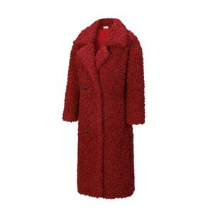 KALAIBEN-<span class=keywords><strong>Parka</strong></span> de Lana <span class=keywords><strong>Polar</strong></span> para <span class=keywords><strong>Mujer</strong></span>, Chaqueta Larga con Botones y Logotipo Personalizado para Exteriores - Product Image 2