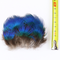 Vente en gros de plumes de dinde de paon de faisan naturel (8-13cm) motifs teints pour bijoux à bricoler soi-même accessoire artisanat matériaux de montage de mouches