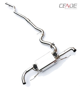 Escape Trasero CENDE de Acero Inoxidable 304 con Puntas de Fibra de Carbono y Acabado Pulido Espejo para F30 E90 <span class=keywords><strong>320</strong></span> <span class=keywords><strong>2009</strong></span>+ - Product Image 2