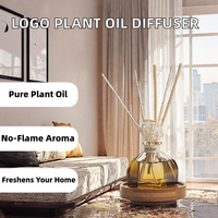 Diffuseur d'huiles essentielles liquides naturelles pour la maison, sans flamme, aromathérapie, parfum d'ambiance, logo personnalisé