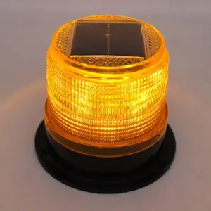 Feux stroboscopiques LED jaunes sans fil à énergie solaire 300 mm 12 V, feux de sécurité temporaires pour voiture, feux d'avertissement de circulation - Product Image 2