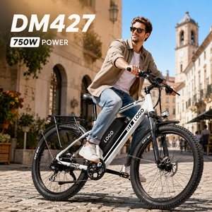 Bicicleta Eléctrica Urbana DM427, Motor de 750W, Batería de 48V 27AH, Neumático de 27.5'', Alcance de 108km, Lista para Montaña - Product Image 1