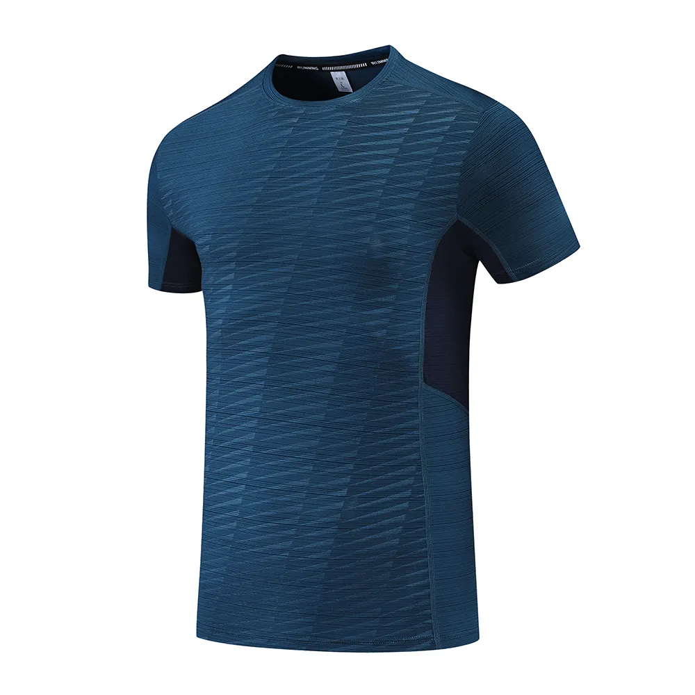 Hot sale in stock quick dry mens gym fitness wear sport training shirts