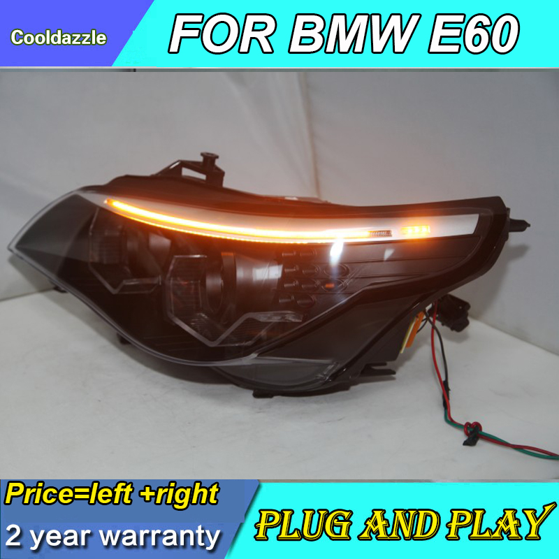 BMW E60 523i 525i 530i用 LEDヘッドライトアセンブリ 2008-2010年用