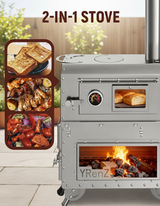 Portable Wood Stove for Camping <strong>Tents</strong> - Stainless Steel Folding Leg <strong>Heater</strong> with Outdoor Cooking Capabilities - Product Image 5