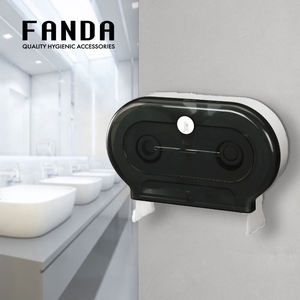 เครื่องจ่ายสบู่เหลวแบบติดผนังคู่ รุ่นโมเดิร์น ยี่ห้อ FANDA ผลิตจากพลาสติก พร้อมช่องมองเห็น - Product Image 1