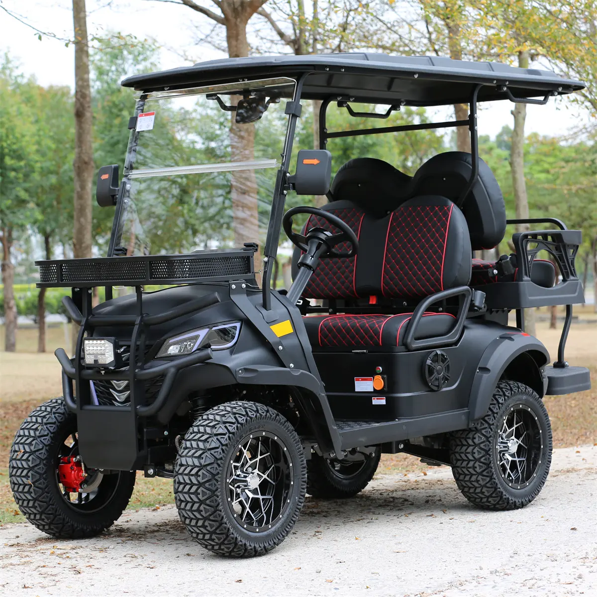 Wholesale China Color Logo Custom Club 4 Seats Car 500 Gas Golf Carts Electric Powered Red 2+2 Seats for Sale