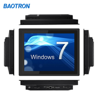 Monitor Layar Sentuh Industri Kapasitif USB Eksternal-Terintegrasi IP65 Baru Ukuran 10.4/12.1/15/15.6/17/18.5/19/21.5/23.6/27 Inci untuk