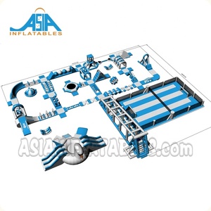 Équipement de parc aquatique flottant gonflable géant, île de jeux de Sport aquatique gonflable pour enfants et adultes - Product Image 4