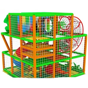 Parco giochi commerciale di alta qualità e protezione ambientale colorato di plastica parco giochi al coperto per i bambini
