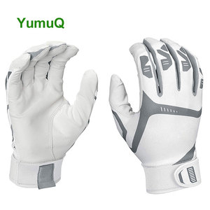 Gants de frappe de baseball professionnels en cuir de mouton de couleur personnalisée YumuQ de meilleure qualité - Product Image 6
