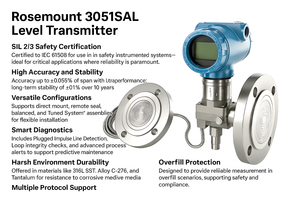 Transmetteur de pression différentielle à double bride Emerson Rosemount 3051CD, transmetteur de niveau de liquide 3051L - Product Image 2