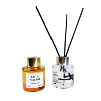 Diffuseur de parfum rond personnalisé avec bâtonnets en rotin, huile essentielle naturelle, longue durée, pour la maison, l'hôtel et la décoration intérieure