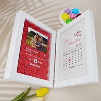 Boîte à musique personnalisée en bois personnalisée pour couple, cadeaux d'anniversaire et de date pour la Saint-Valentin, mariage, fête des mères