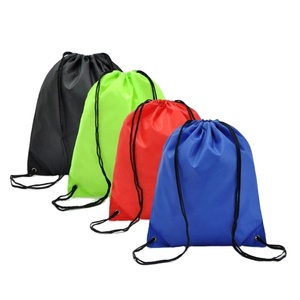 Byleading Free Sample Waterproof Polyester Rucksack Nylon Drawstring Backpack <b>Bag</b> Custom Logo - Product Image 1