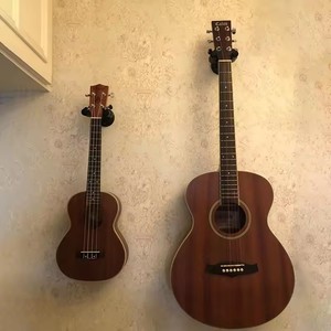 Hete Verkoop Universele Gitaar Muur Stand Korte Hanger Voor Akoestische Elektrische Gitaar Bas Ukelele Abs Mount Met Beschermende Spons - Product Image 2