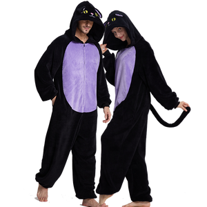 <span class=keywords><strong>Pijama</strong></span> Enterizo Térmico con Capucha de Animales (<span class=keywords><strong>Dinosaurio</strong></span>, Unicornio, Tigre) al por Mayor, 100% Poliéster con Bolsillos Delanteros - Product Image 3
