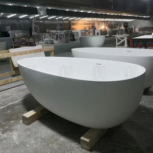 AOWO Pierre Artificielle Baignoire Profonde Piscine Intérieure Solide <span class=keywords><strong>Spa</strong></span> Baignoire Autoportante potable jacuzzis wasmo siil gus <span class=keywords><strong>vichy</strong></span> <span class=keywords><strong>spa</strong></span> baignoires - Product Image 2