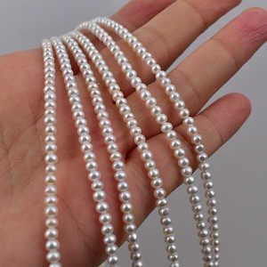 ไข่มุกน้ำจืดธรรมชาติ 1236 เม็ด ขนาด 2-3 มม. สำหรับทำเครื่องประดับ พร้อมอุปกรณ์เสริมสี ABS - Product Image 2