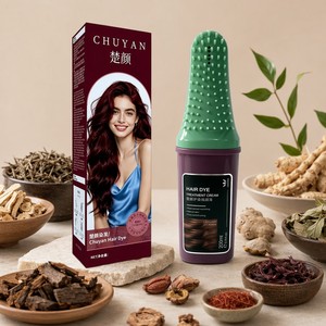 Tinte para el Cabello Color Borgoña de Marca Privada OEM, Aplicador con Peine, 200 ml, Color Duradero, Venta al por Mayor - Product Image 1