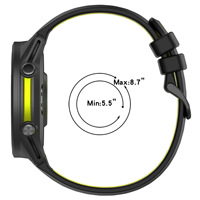 Gligle Garmin Forerunner970/965/955 Solar/945/935/975/Descent G1/Approach S62/S60 22mm Pin Buckle Silicone Strap Gaya Olahraga