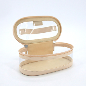 <span class=keywords><strong>2025</strong></span> biểu tượng tùy chỉnh vẻ đẹp di động trang điểm túi không thấm nước PVC da mỹ phẩm rõ ràng mini trang điểm Trường hợp với tay cầm mềm - Product Image 3