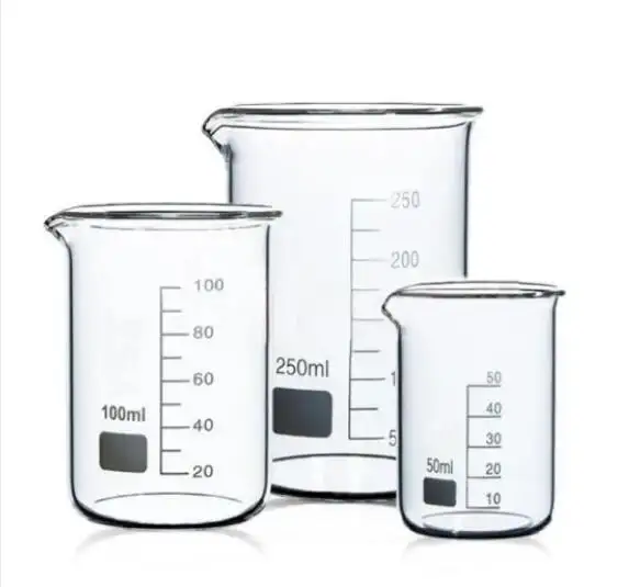 Glassware Laboratory Glassware Laboratory Transparent Beaker Mug Boro 3.3 Glass Beaker With Low Form