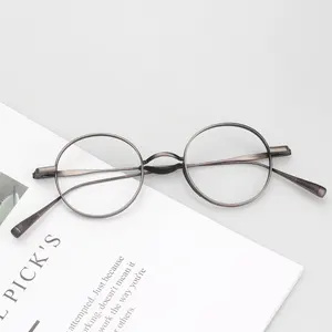 2024 2024 Hot Selling Custom Made China Factory Lightweight Designed Dark Round Frame Glasses For Men Women