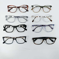 Montura de Gafas de Acetato Grueso de Alta Calidad para Hombre y Mujer, Clásicas, de Aro Completo, Ligeras y Cómodas para Lentes Graduadas