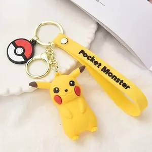 Groothandel Japan Anime Cartoon 3d Pvc Sleutelhanger Auto Sleutelhanger Tas Pikachu Pop Pndant Sleutelhanger Groothandel