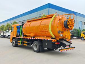 รถดูดสิ่งปฏิกูลและดูดฝุ่น SHACMAN L5000 4x2 ขนาด 15 ลูกบาศก์เมตร พร้อมระบบ PTO แบบแยกเพลาและปั๊มทำงานพร้อมกันสองระบบ สำหรับส่งออก - Product Image 6