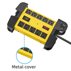 Outlet Heavy Duty PDU điện tấm kim loại bảo vệ tăng với 15 amp 1875W cho vườn hội thảo máy chủ phòng Ổ cắm điện dải - Product Image 4