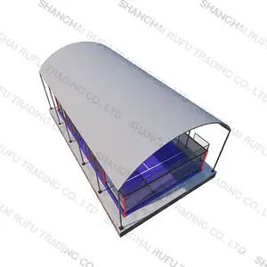 Factory Price European Standard Panoramic Paddle Tennis Court Paddle Roof Cover Manufacture Padel Tennis Court With Tent