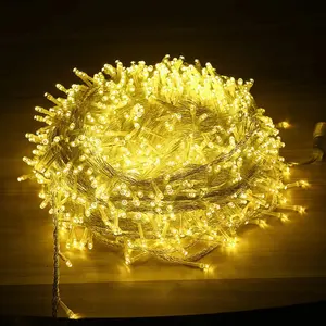 220v IP44 Clear PVC Led Garlands String Light Wedding Lighting Fairy Light Outdoor Camping Christmas Decorations 5m 10m
