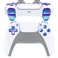 EXtremeRate Remplacement des boutons D-pad R1 L1 R2 L2 Triggers Share Option Face Buttons Colorful Custom Full Set Buttons pour manette PS5