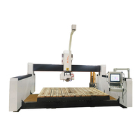 2025 más barato Atc 5 Axis Bridge Saw Cnc Router 3D Stone Cutting Granite Grabado Máquinas