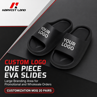 Sandalias EVA con Logotipo Personalizado, de Una Pieza con Tira Ancha, Ligeras, Antideslizantes, para Ducha, Calzado Promocional OEM