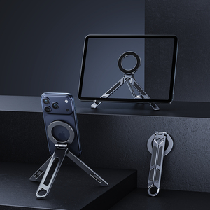 Support portable <span class=keywords><strong>pour</strong></span> ordinateur portable en alliage d'aluminium, support de bureau pliable, support universel <span class=keywords><strong>pour</strong></span> <span class=keywords><strong>tablette</strong></span> Apple, iPad, <span class=keywords><strong>Samsung</strong></span> - Product Image 2