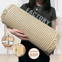 Muestra Gratuita de Mimbre de Ratán, Tejido de Ratán Natural, Material de Caña Cruda para Tejer, Rollos de Mimbre