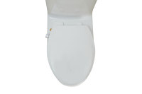 Siège de toilette de bidet de lavage femelle autonettoyant en matériau PP à double buse personnalisé en forme de V avec couvercle chauffant
