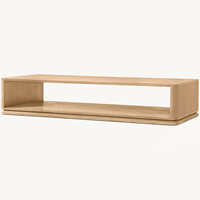 Mobilier d'intérieur design de luxe moderne tables basses rectangulaires en bois de salon pour la maison