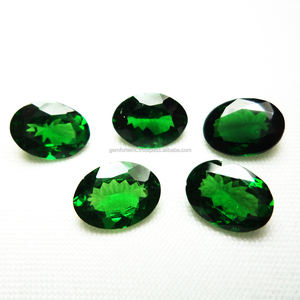 Grenat vert naturel de forme personnalisée coussin rond ovale de taille billion grenat fabrication de bijoux à bricoler soi-même grenat pierre en vrac Tsavorite - Product Image 4