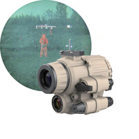 PVS-7 NVG Kacamata Penglihatan Malam Inframerah Fosfor Putih Gen2+/Euro Gen3 yang Dapat Dipasang di Helm dan Digunakan Secara Portabel 800x600 OLED 50Hz