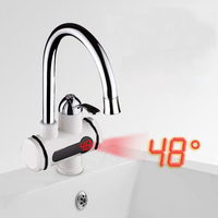 3000W 3-5Seconds Chauffe-Eau Électrique Instantané Robinet Pour Salle De Bain Mur Monté Haïr Robinets Avec Affichage Numérique